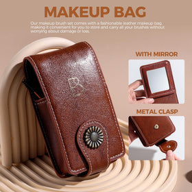 BS-MALL hand holding a brush to show size and lightweight bamboo handle for comfortable use