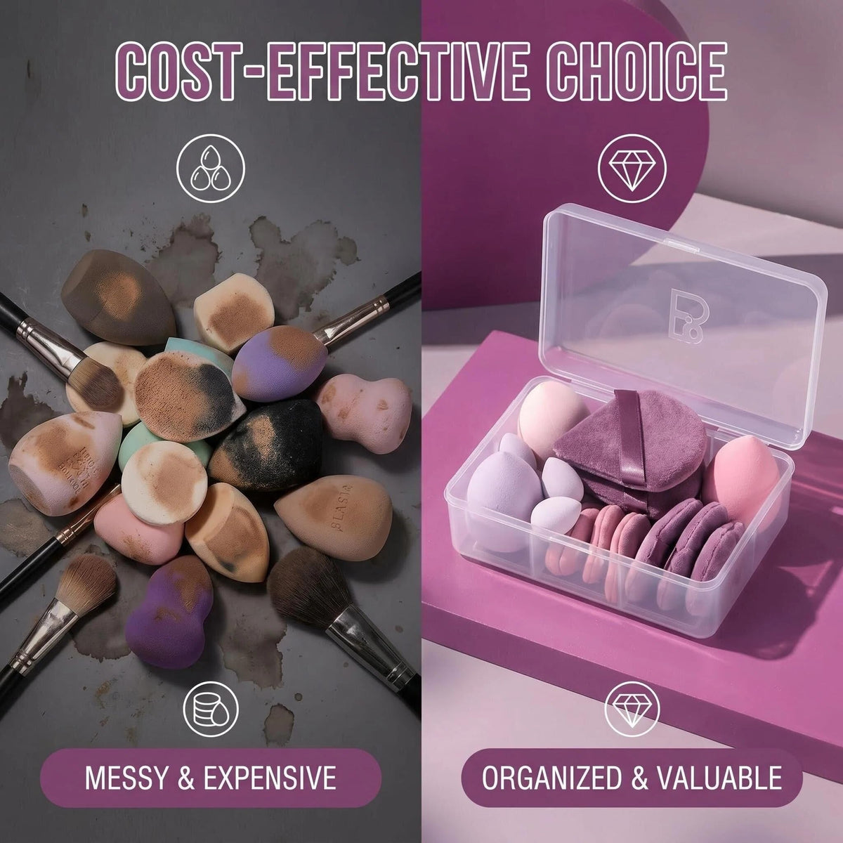 BS-MALL set on vanity emphasizing organized storage and quick access during routines