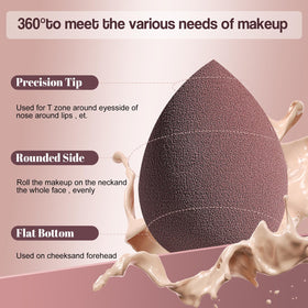 BS-MALL close-up showing sponge soft texture and non-latex surface for smooth blending