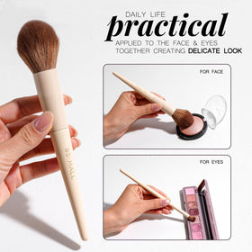 BS-MALL open travel case keeping brushes protected and ready for trips