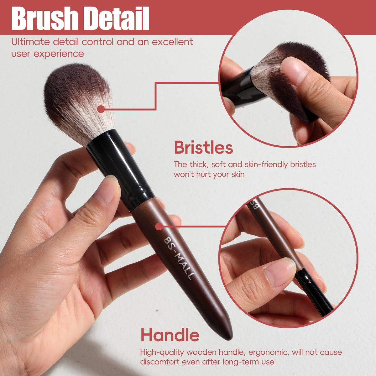 BS-MALL four triangular sponges arranged for corner blending and precise coverage