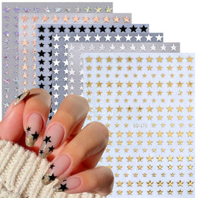 BSBTBZ front packaging showing six star sticker sheets and assorted colors for quick styling