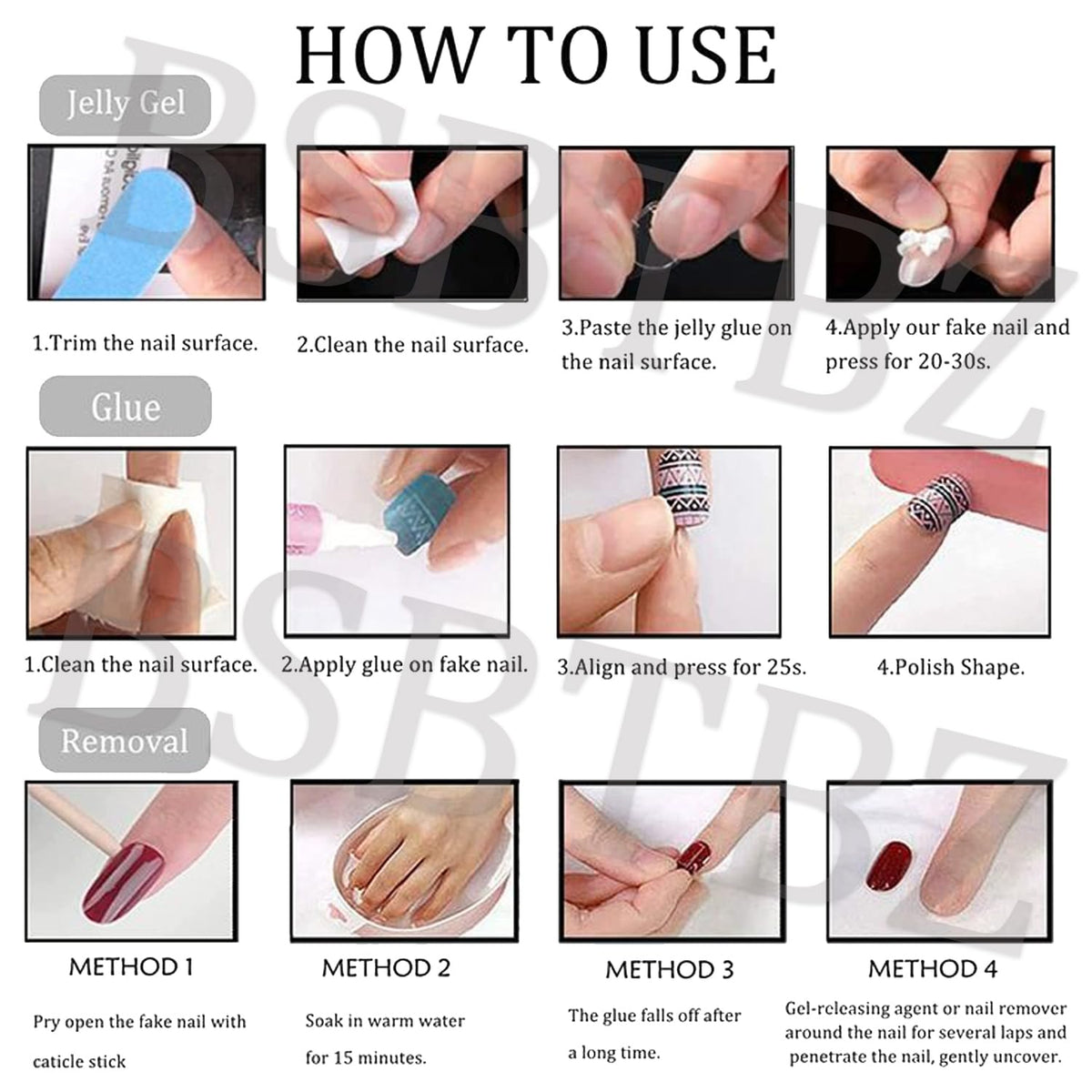 BSBTBZ nails on hand at party showing finished look and instant glam