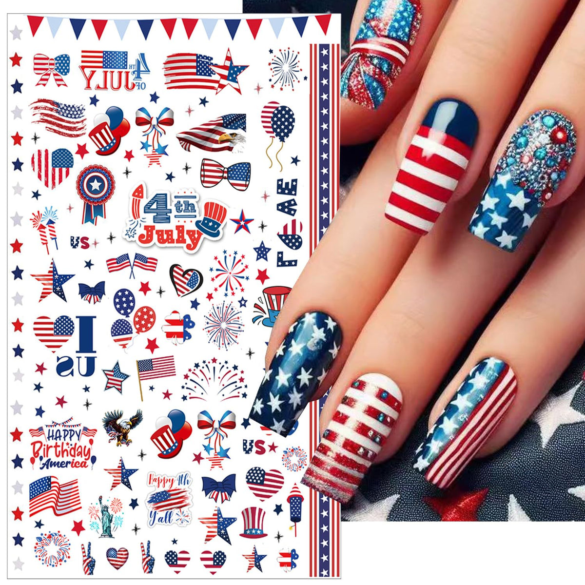 BSBTBZ nail sticker sheet next to a coin to show scale for sizing choices