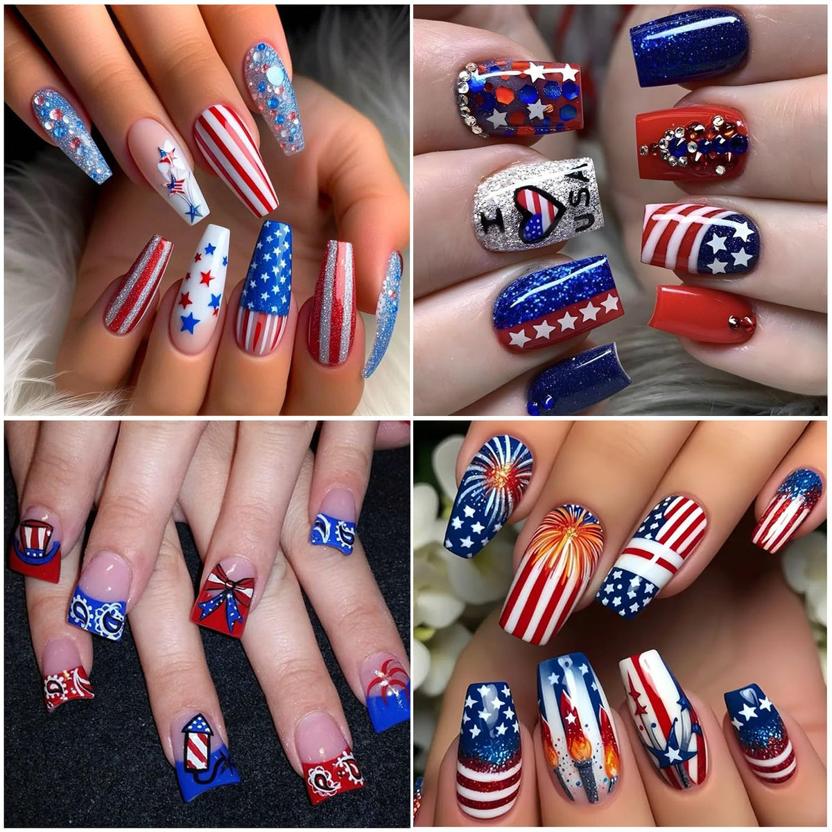BSBTBZ spread of all six sheets showing variety of flags, hearts, stars and letters
