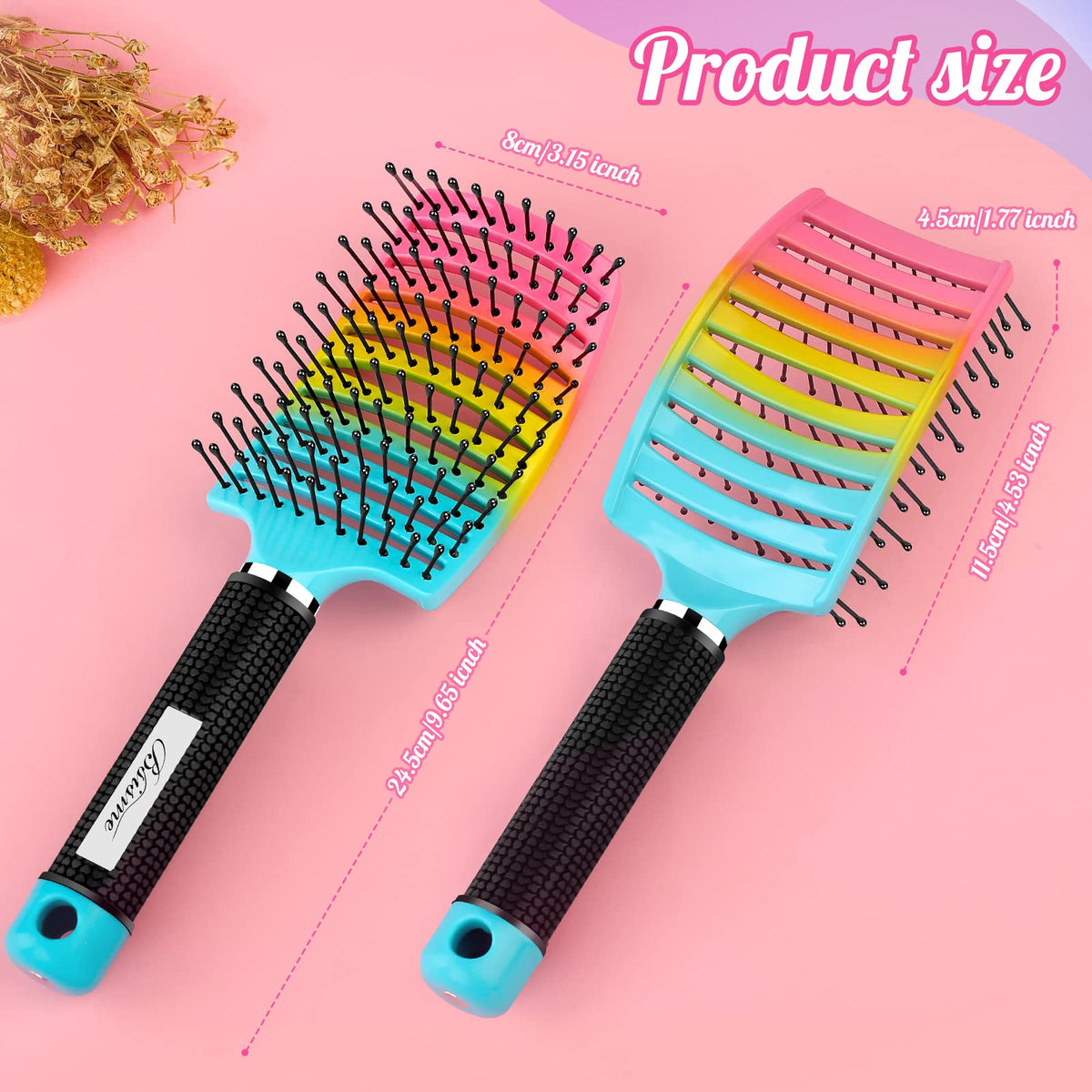 Bsisme brush held in hand to show scale and lightweight portability