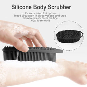 Bsofing close-up of soft bristles and bumps, clear texture for effective lather