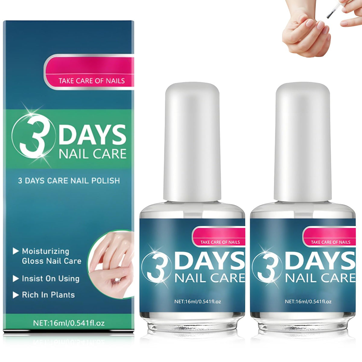 BSphinx front packaging of two bottles showing compact, travel-friendly set and benefits