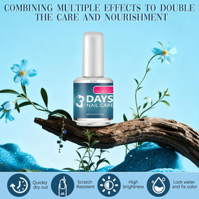 BSphinx applying serum to nails showing improved hydration and gentle strengthening