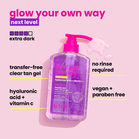 B.TAN clear gel texture close-up showing smooth absorbent formula
