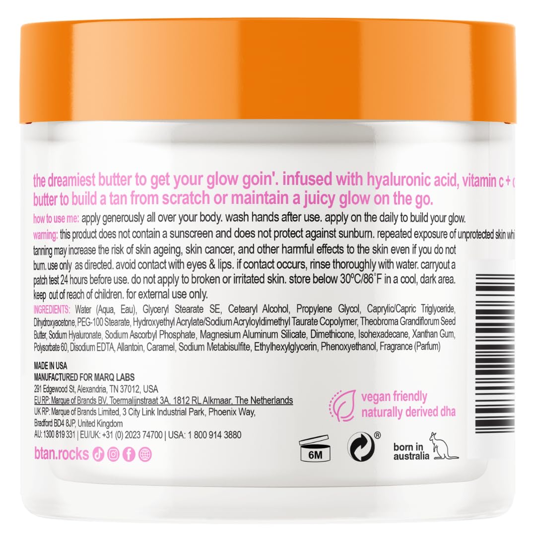 B.TAN creamy texture close-up highlighting deep hydration benefit