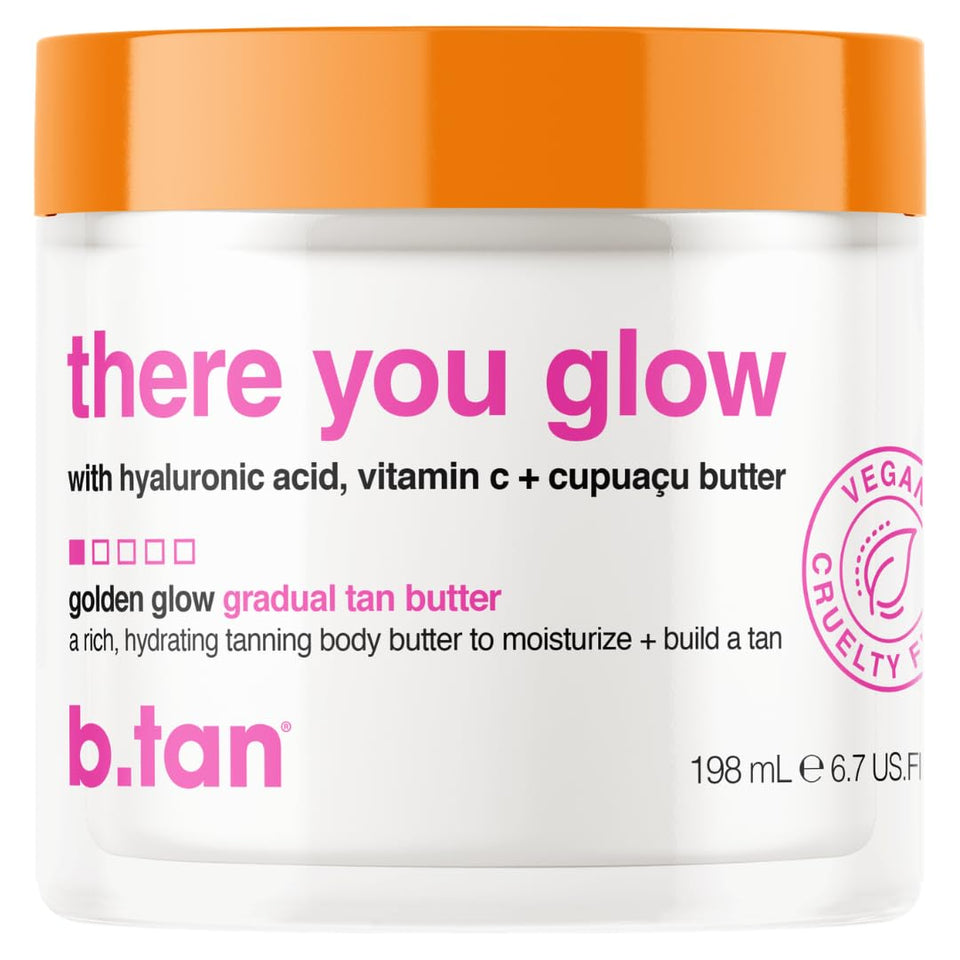 B.TAN front packaging showing product and benefit of gradual glow