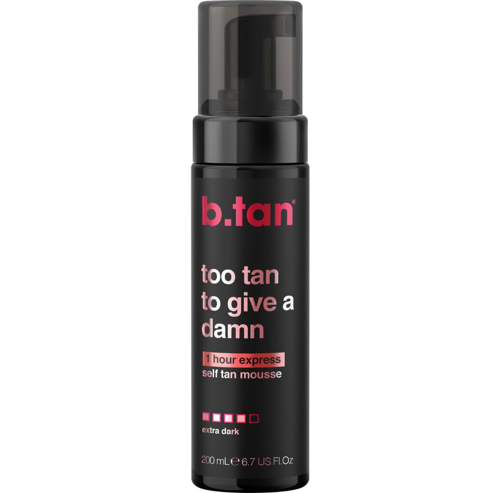 B.TAN front packaging showing Ultra Dark mousse and clear benefit