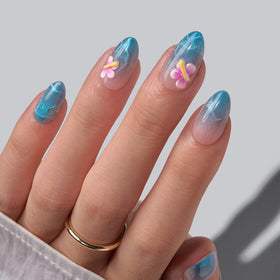 BTArtbox front packaging showing holiday blue nails and included kit benefits