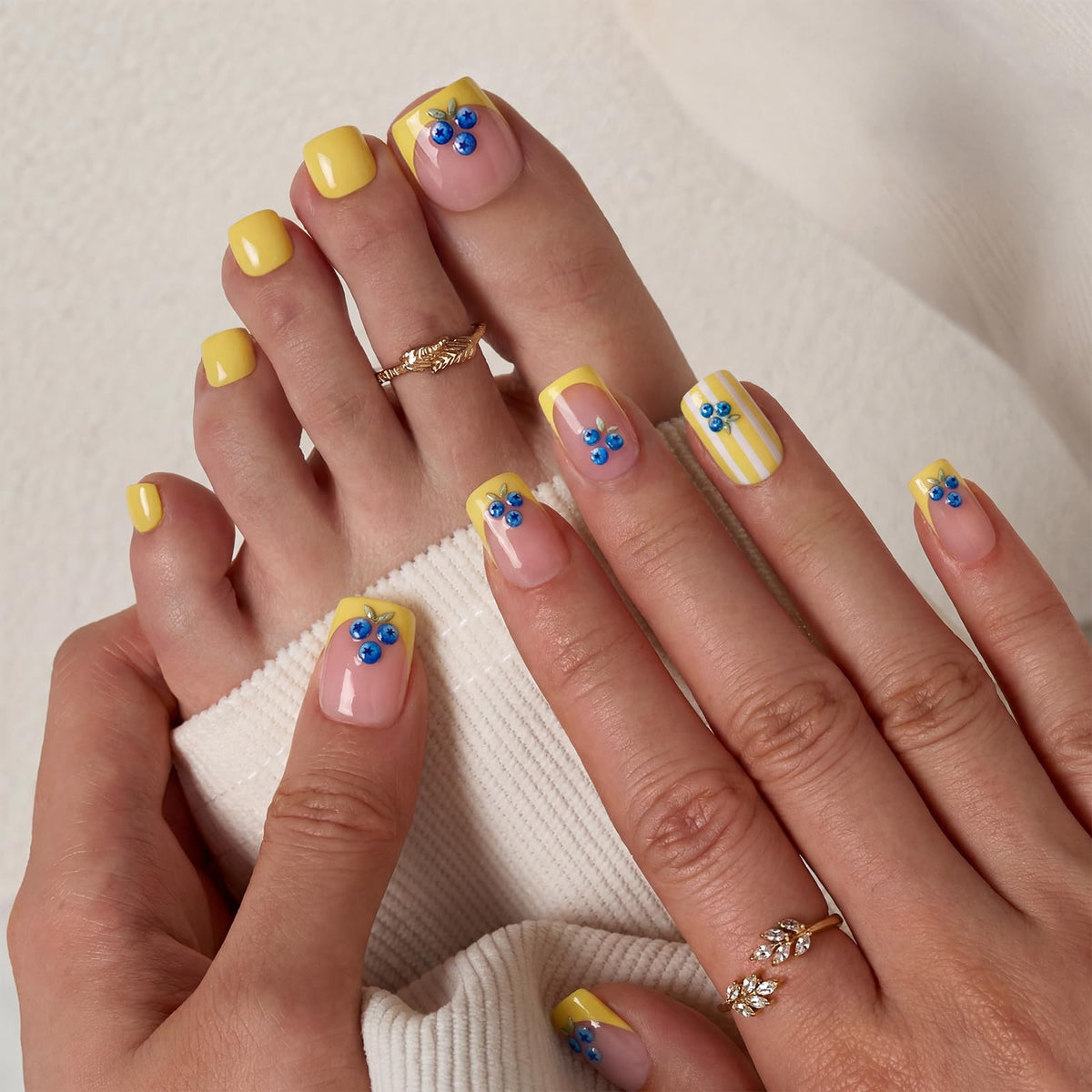 BTArtbox nails worn on hands in everyday setting showing natural look benefit