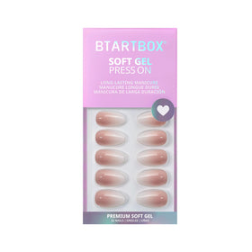 BTArtbox close-up of ombré gradient displaying handcrafted gel polish depth