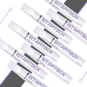 BTArtbox eight tubes arranged to show bulk supply for multiple manicures