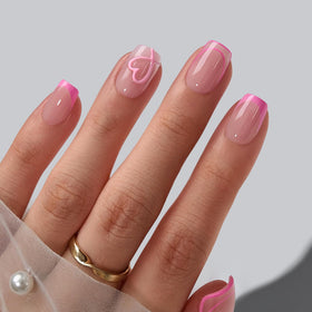 BTArtbox front packaging showing hot pink French-tip nails and included kit benefits