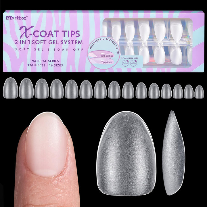 BTArtbox front packaging showing 320 clear gel tips and contents benefit fast prep