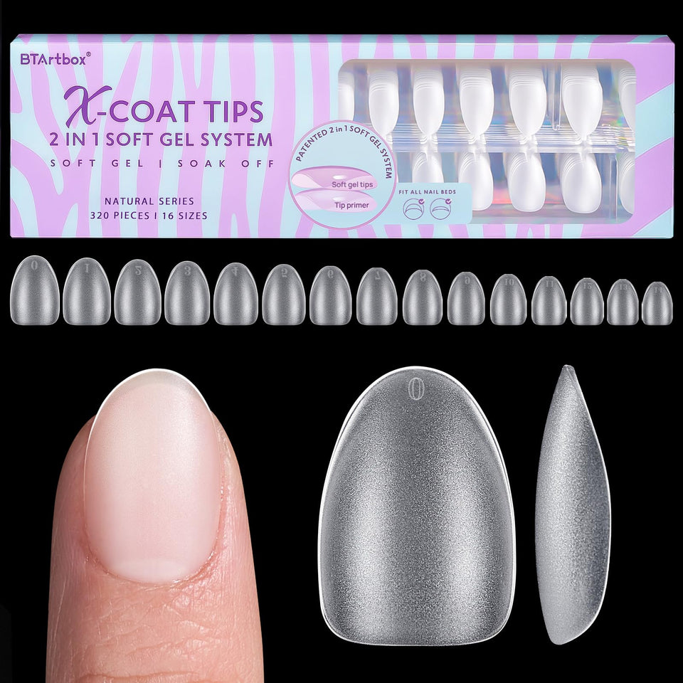 BTArtbox front packaging showing 320 clear gel tips and contents benefit fast prep