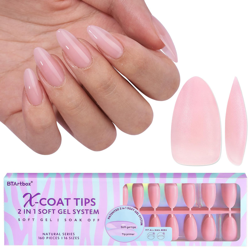 BTArtbox front packaging showing 160 matte tips and neat storage benefit