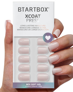 BTArtbox front packaging showing pastel square nails and kit contents for easy at-home manicure