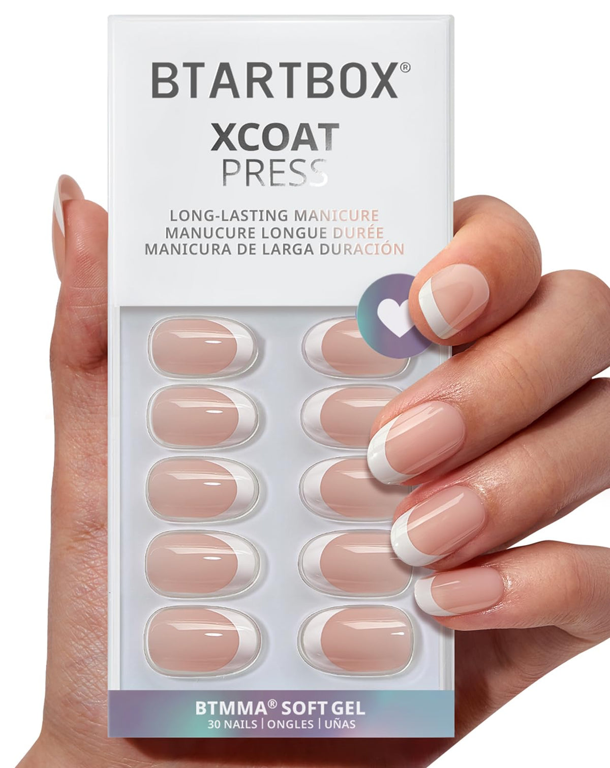 BTArtbox front packaging showing kit contents and French tips benefit: clear organization