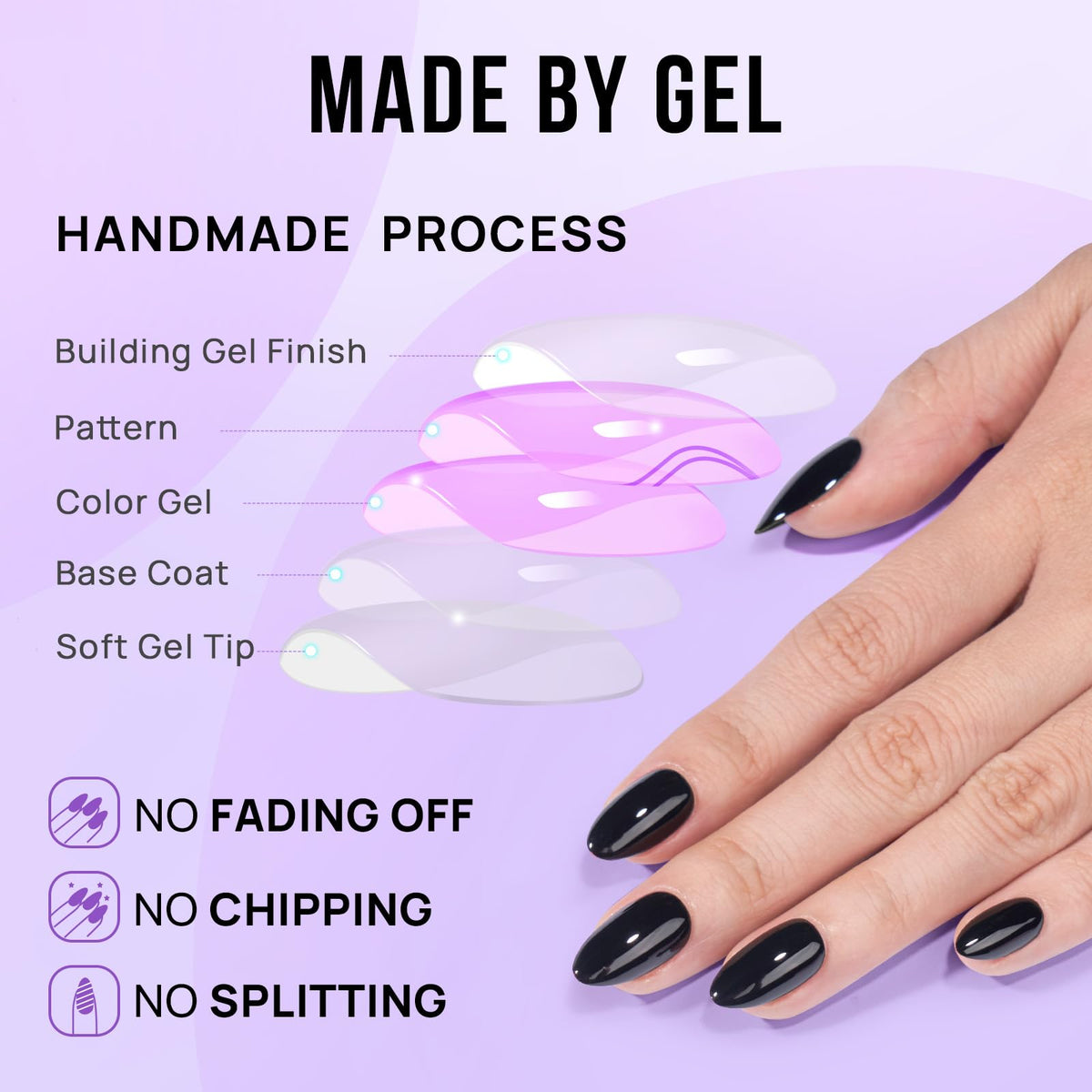 BTArtbox nails in use while typing to show durability and everyday practicality