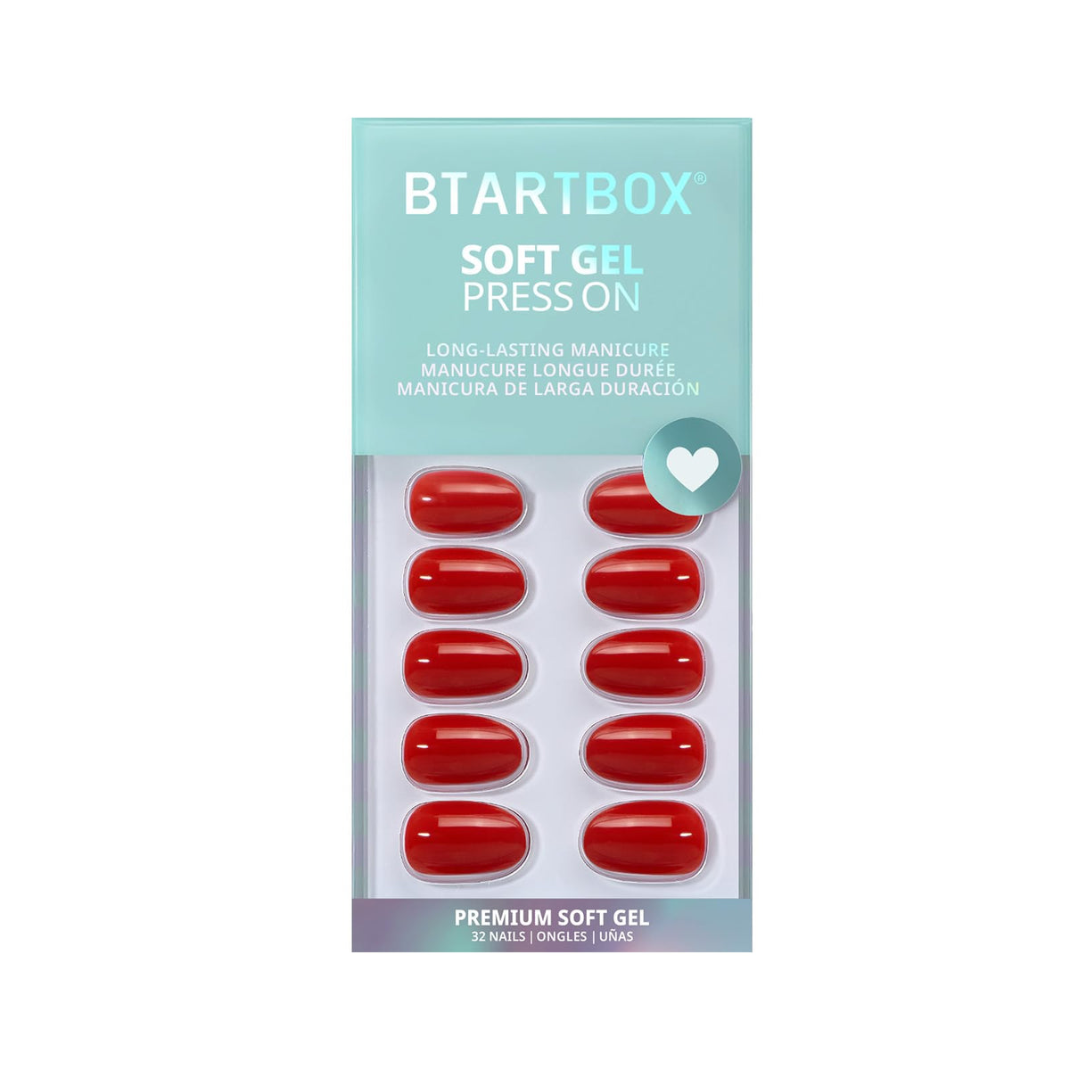 BTArtbox kit contents with glue, tabs, file, and prep pad for complete at-home application