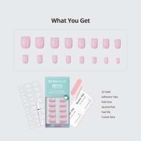 BTArtbox kit contents including glue tabs file and tools for complete at-home application
