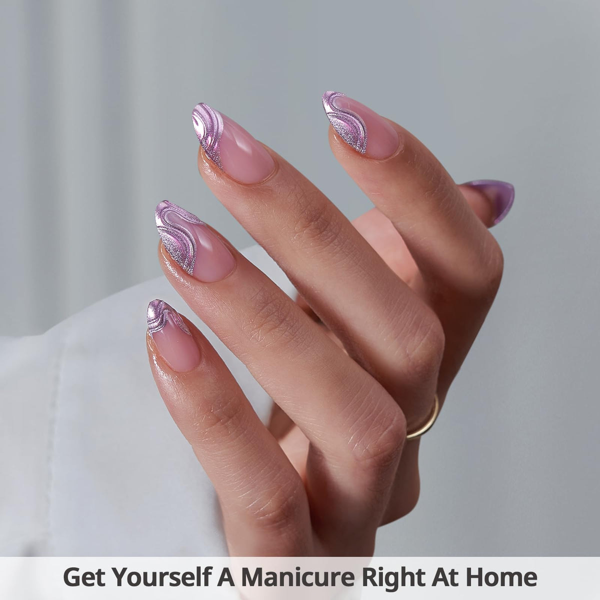 BTArtbox spread of 32 press on nails displaying all 16 sizes, quick size selection