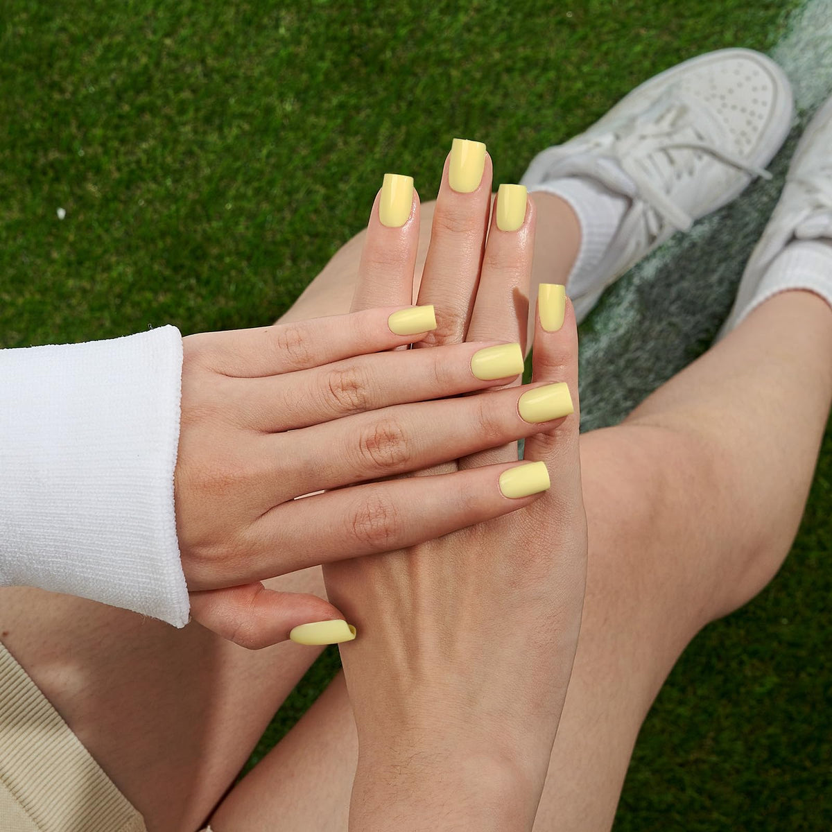 BTArtbox press on nails applied in hand showing quick application benefit