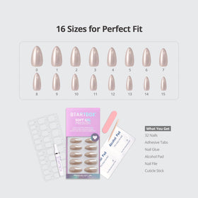 BTArtbox nails held in hand for scale demonstrating true-to-size fit