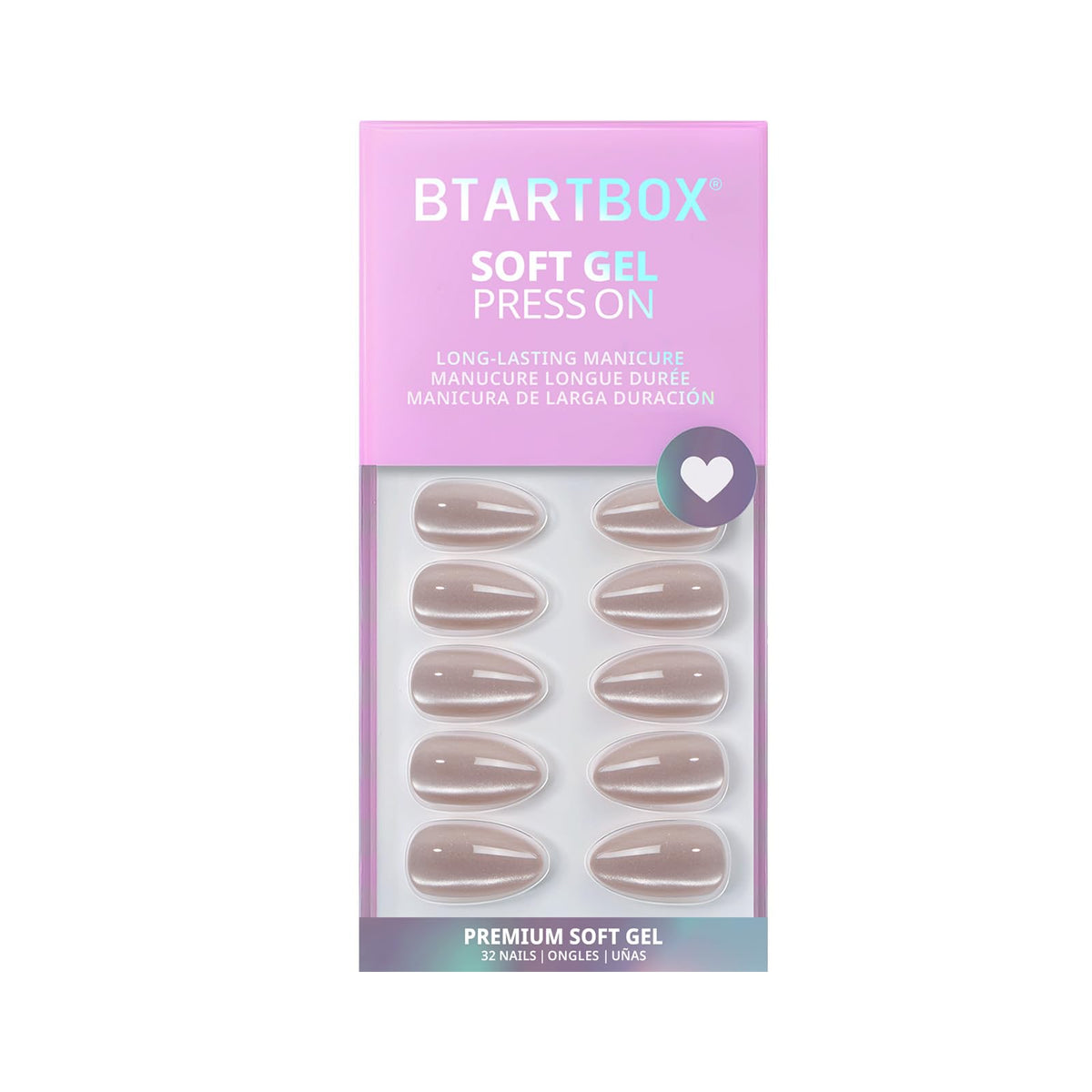 BTArtbox nails held near fingers to show size options and easy custom fitting