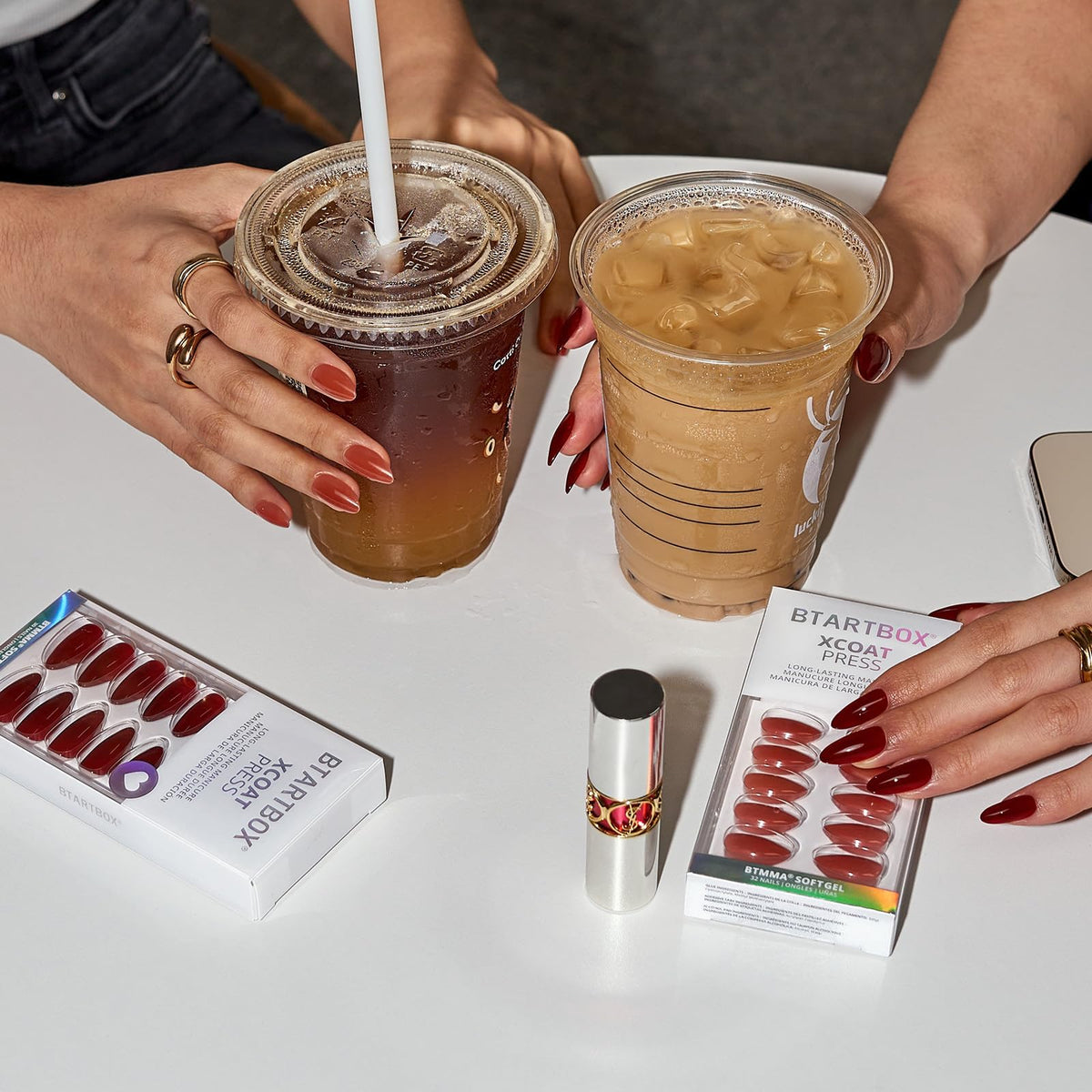 BTArtbox nails displayed in 16 sizes to show precise fit and reduced lifting risk