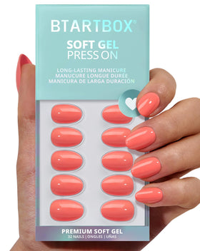 BTArtbox front packaging showing orange soda neon nails and kit contents