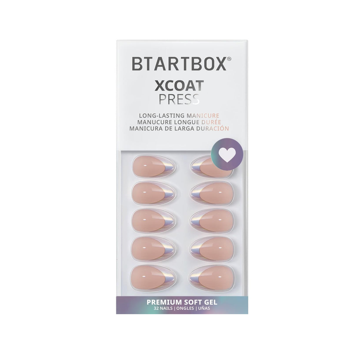BTArtbox scale comparison with hand holding nail to show true short almond size and proportion