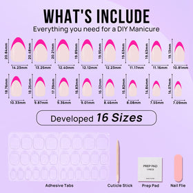 BTArtbox scale comparison on finger showing 16 sizes for custom fit