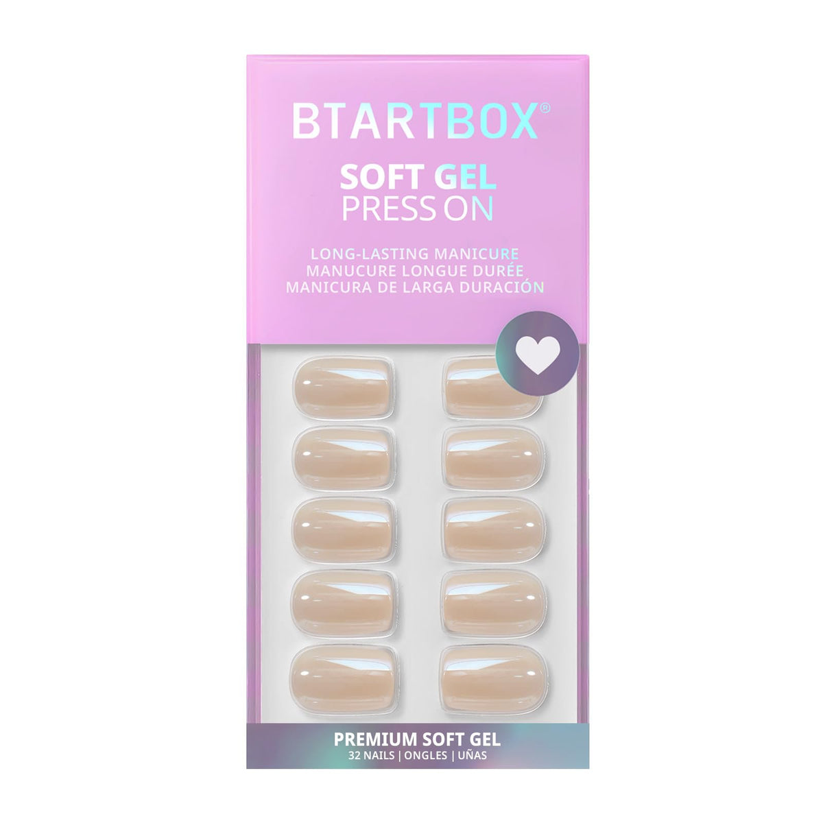 BTArtbox soft-gel nail side view showing flexible natural feel