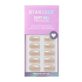 BTArtbox soft-gel nail side view showing flexible natural feel