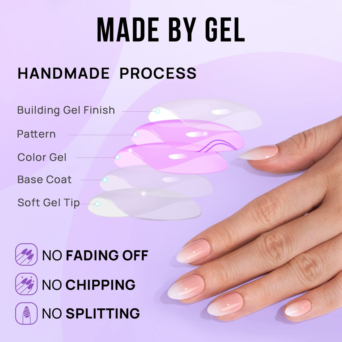 BTArtbox nail texture with glossy top coat demonstrating chip-resistant shine