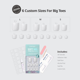 BTArtbox layout of glue, tabs, file and stick for easy application benefit