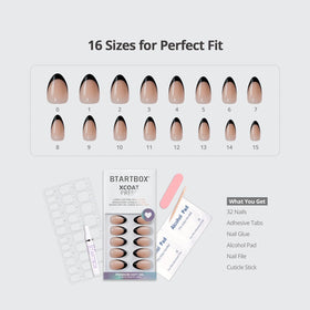 BTArtbox tools and accessories kit showing glue, tabs, file and prep pad