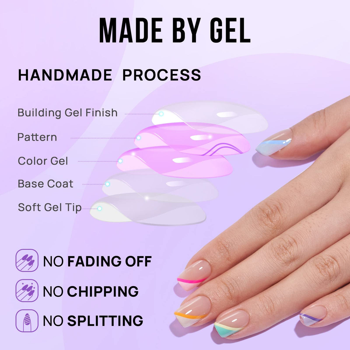 BTArtbox nail glue and tools displayed for complete at-home application