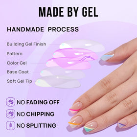 BTArtbox nail glue and tools displayed for complete at-home application