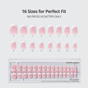 BTArtboxnails open kit with 160 nails demonstrating full manicure supply