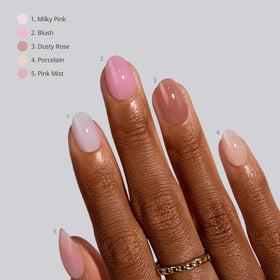 BTArtboxnails application scene with prepped nails showing easy at-home application benefit