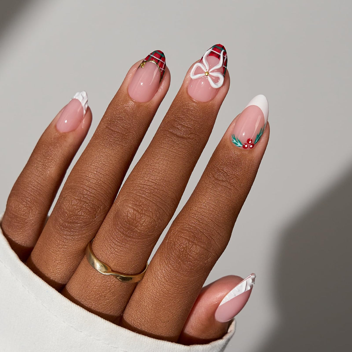 BTArtboxnails model applying builder gel to tips demonstrating salon finish