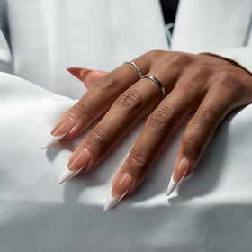 BTArtboxnails close-up of tapered tip contour for natural fit benefit