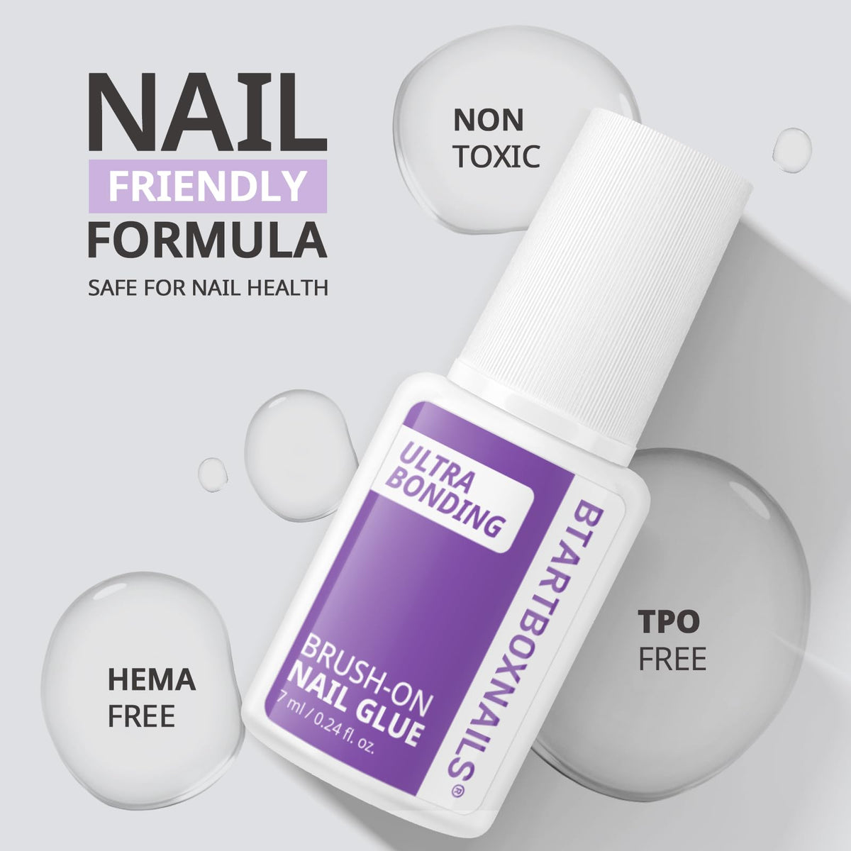 BTArtboxnails fine brush applicator close-up for precise placement